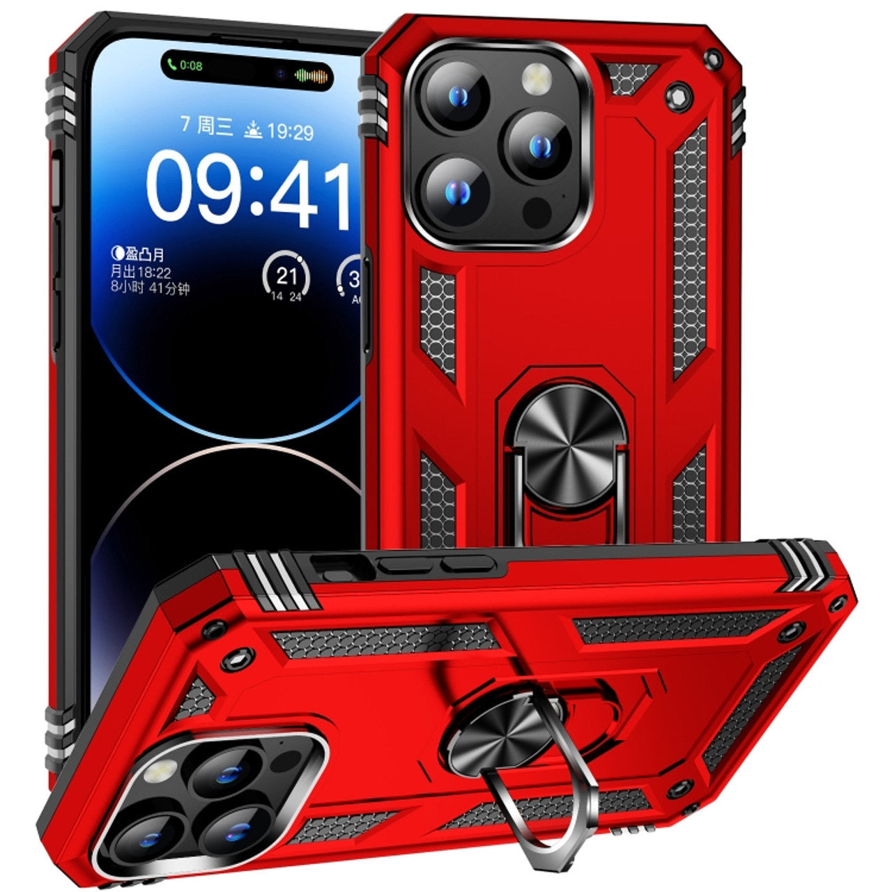 Coque hybride Ring pour iPhone 16 Pro Coque hybride Ring pour iPhone 16 Pro